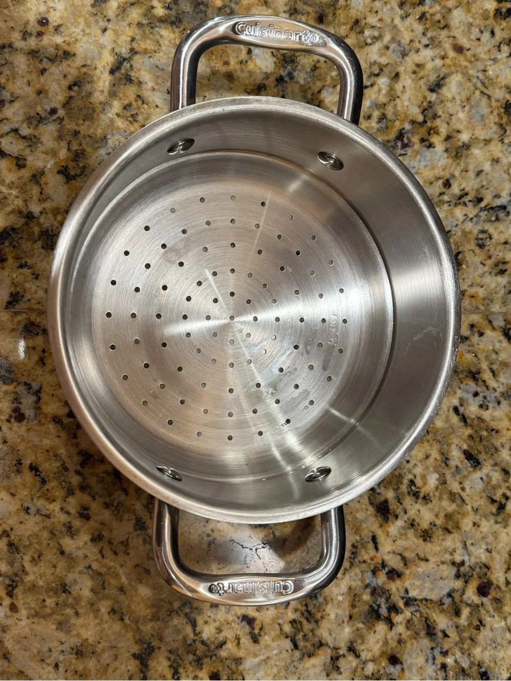 Cuisinart Stainless Steel Two-Handle Steamer/Strainer Insert 7.5” (6116-18s)